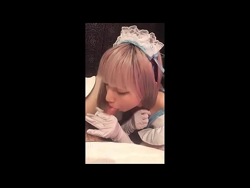 ❤️ Japanski idol [mayuka], kostim francuske služavke, 1. dio, pušenje i drkanje losionom ️ Jebeni video  kod nas ❌️❤